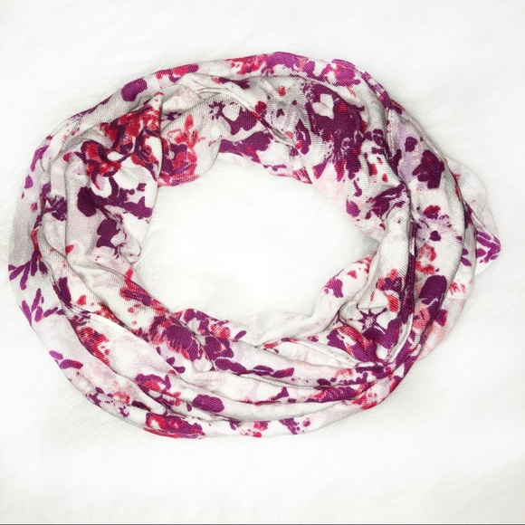 Accessories - Floral soft T-shirt style infinity scarf